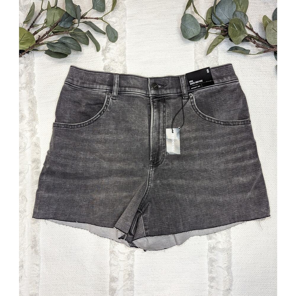 Express Mom Super High Rise Shorts in Supersoft Knit